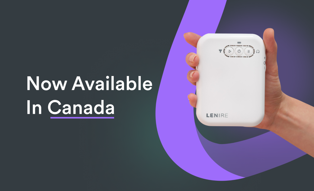 Lenire tinnitus treatment device now available in Canada
